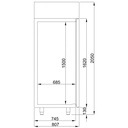 Réfrigérateur En Acier Inox Mono Block 700 Ltr Energy Line
