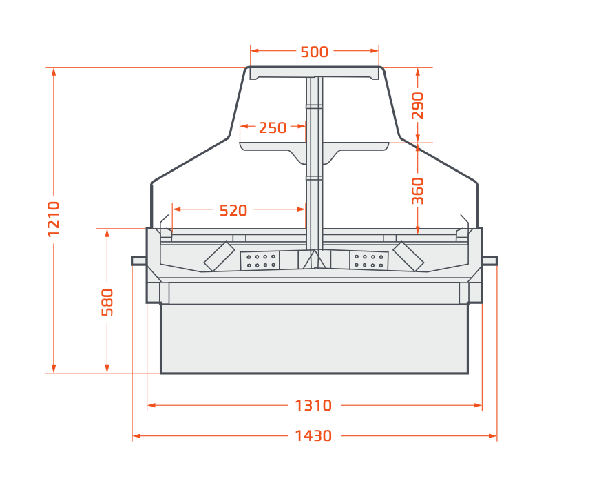 Meuble centrale de presentation proid