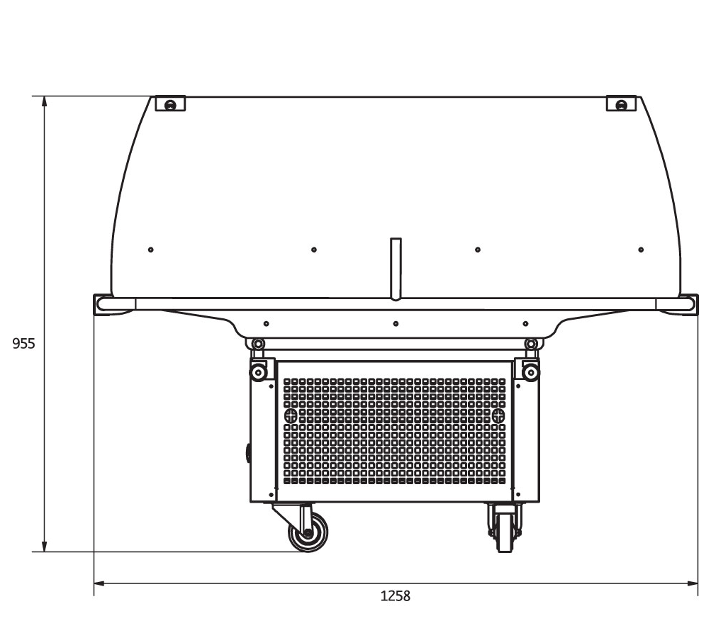 Bac d'Animation Positif BOLERO 1,20 I/9005 E/9005