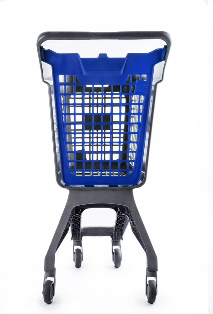Chariot Gris UP80 Urbain Couvercle Bleu