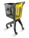 Chariot Gris UP80 Urbain Couvercle Jaune