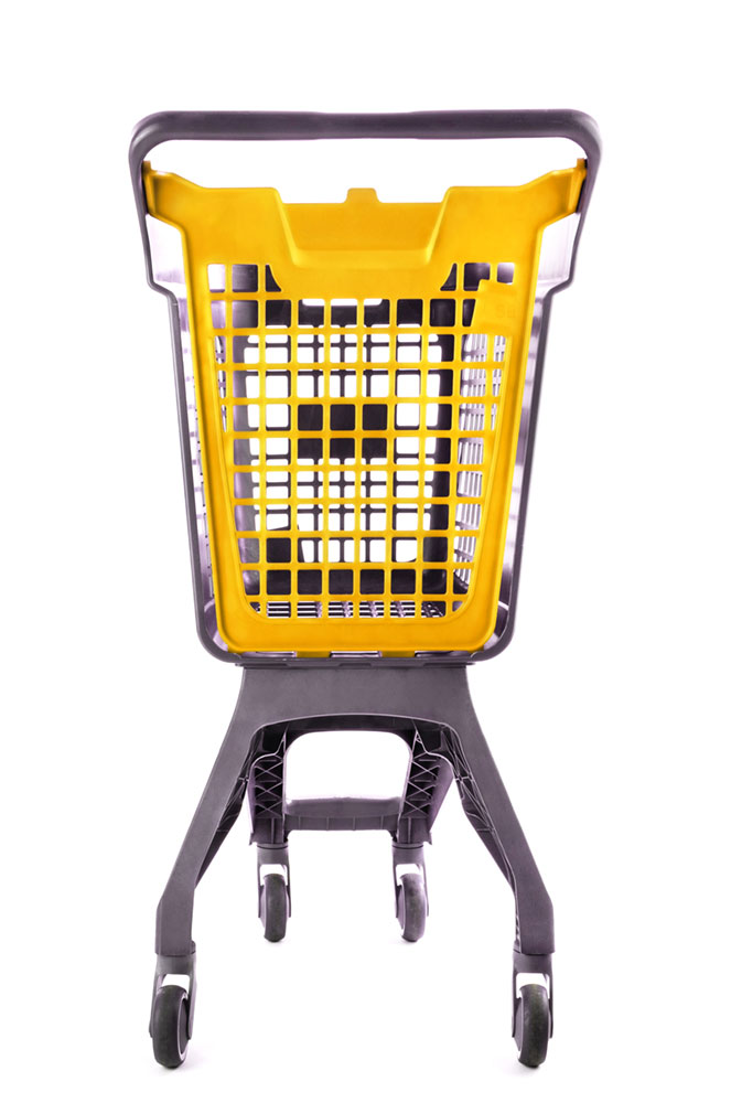 Chariot Gris UP80 Urbain Couvercle Jaune