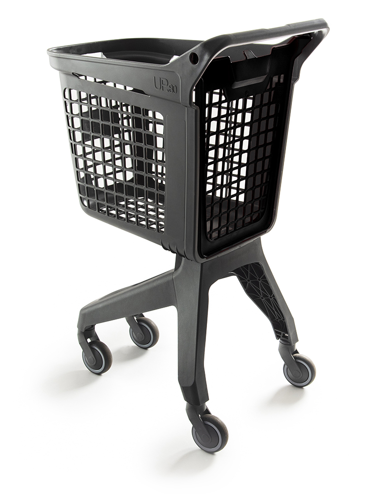 Chariot Gris UP80 Urbain Couvercle Noir