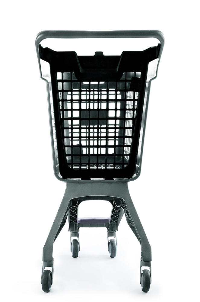 Chariot Gris UP80 Urbain Couvercle Noir