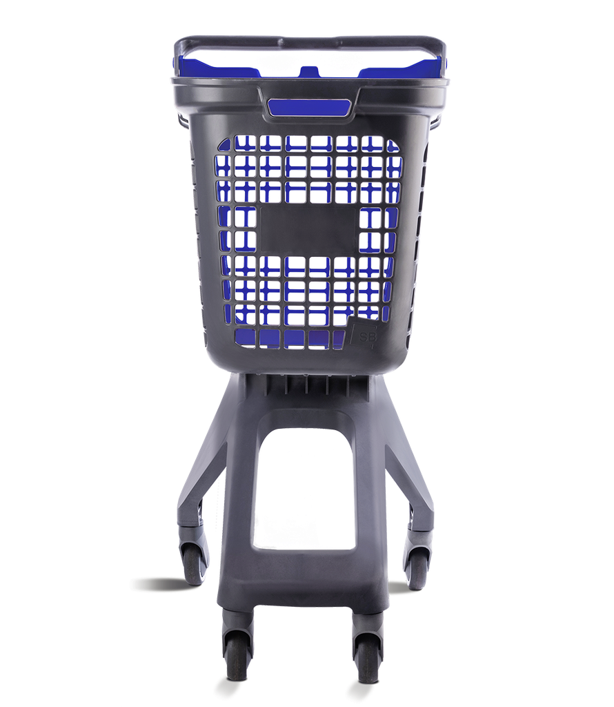 Chariot Gris UP80 Urbain Couvercle Bleu