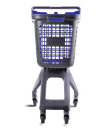 Chariot Gris UP80 Urbain Couvercle Bleu