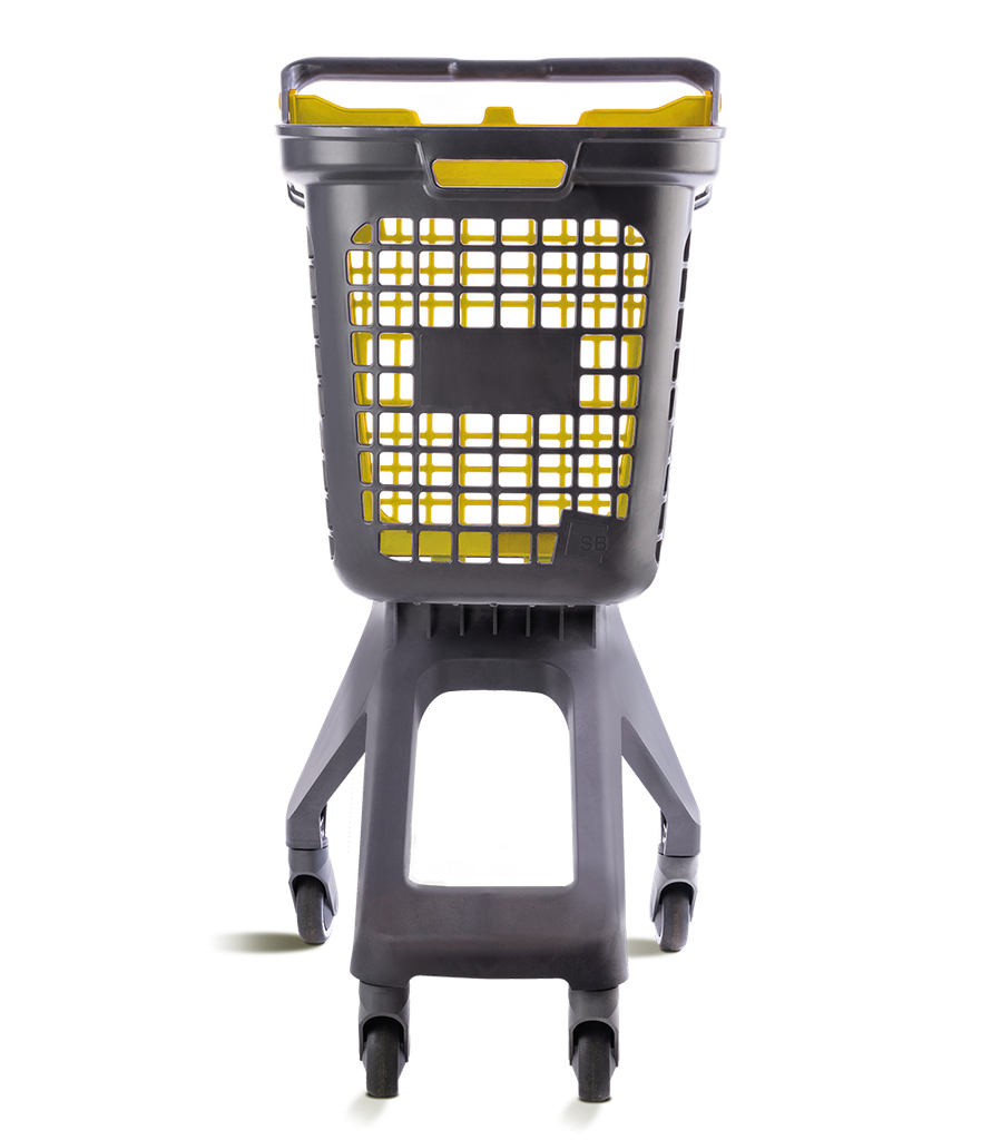 Chariot Gris UP80 Urbain Couvercle Jaune