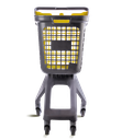 Chariot Gris UP80 Urbain Couvercle Jaune