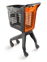 Chariot Gris UP80 Urbain Couvercle Orange
