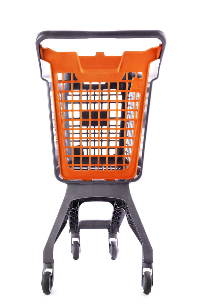 Chariot Gris UP80 Urbain Couvercle Orange