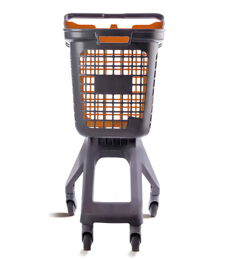 Chariot Gris UP80 Urbain Couvercle Orange