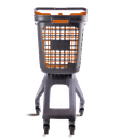 Chariot Gris UP80 Urbain Couvercle Orange