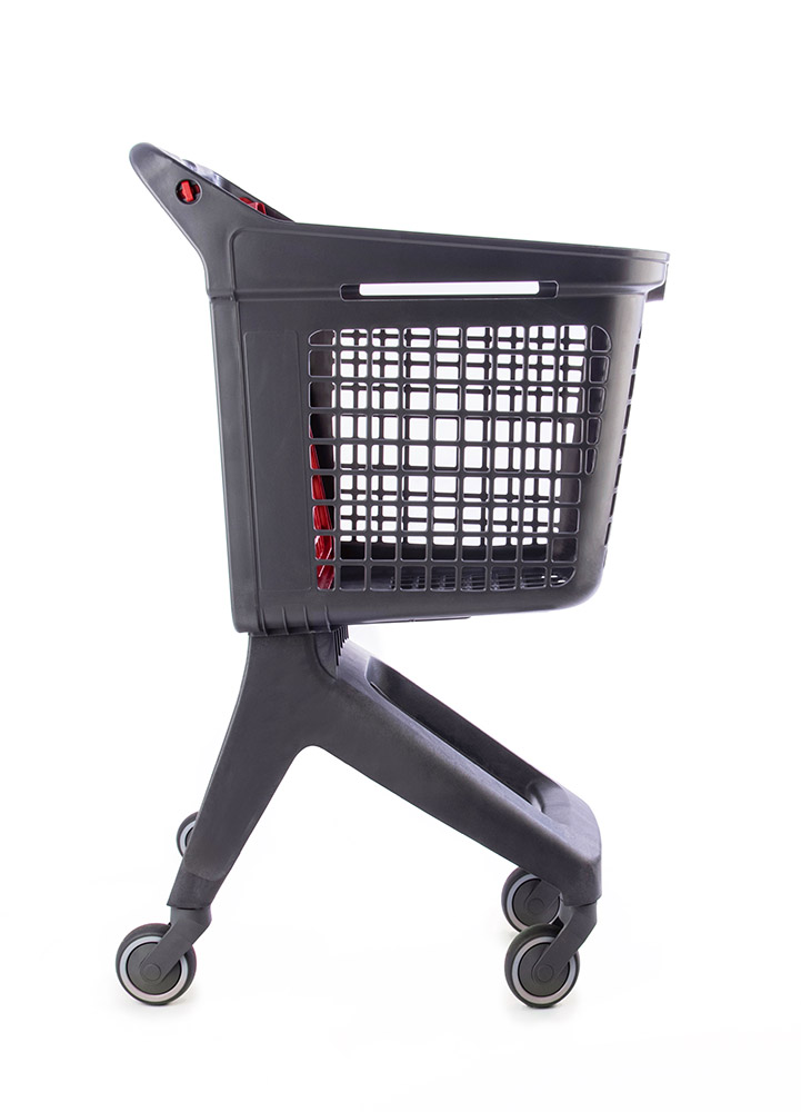 Chariot Gris UP80 Urbain Couvercle Rouge