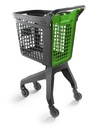 Chariot Gris UP80 Urbain Couvercle Vert