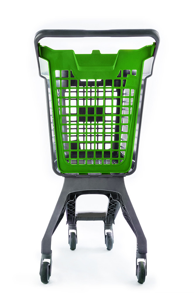 Chariot Gris UP80 Urbain Couvercle Vert