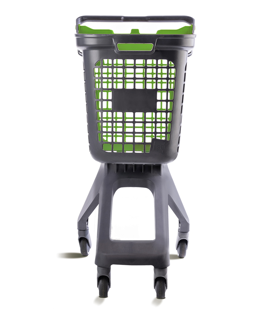 Chariot Gris UP80 Urbain Couvercle Vert
