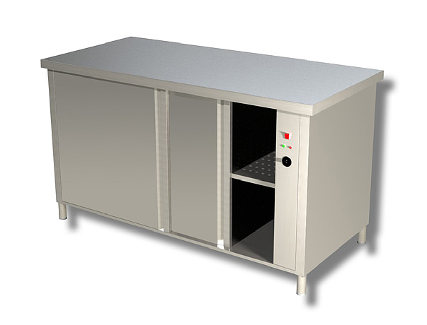 Placard Chauffant Adossee Portes Coulissantes Portes Doubles Paroi Demontable Mono 2,5Kw Temp Max 90°C