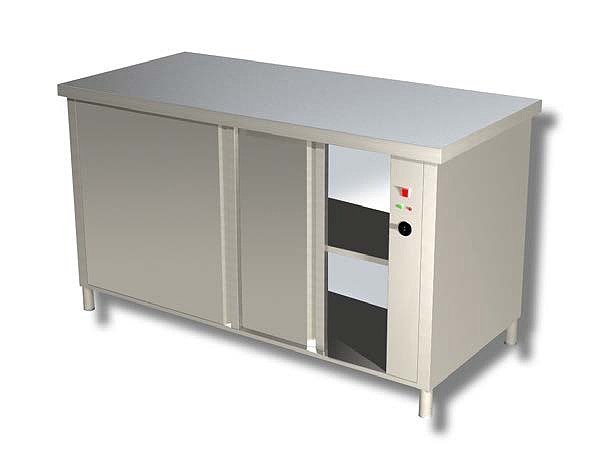 Placard Chauffant Traversant Portes Coulissantes Mono 2,5 Kw Temp Max 90°C Porte Double Paroi Demontable 