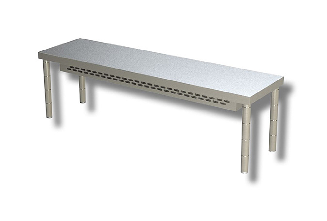 Etagere Double Chauffante Sur Colonne Mono Temp Max 60°C Pieds Diam 400