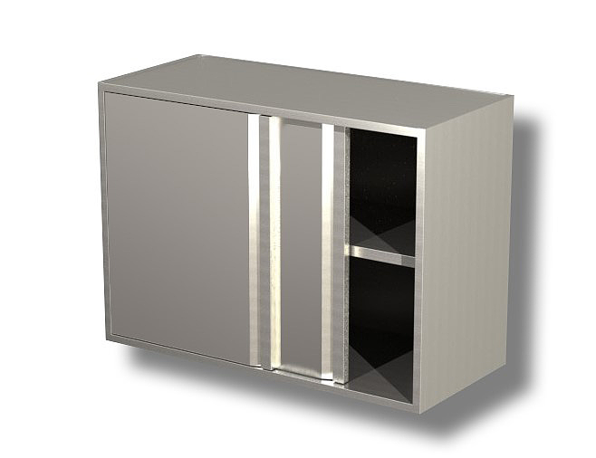 Placard Suspendu Avec Etagere Et Portes Coulissantes