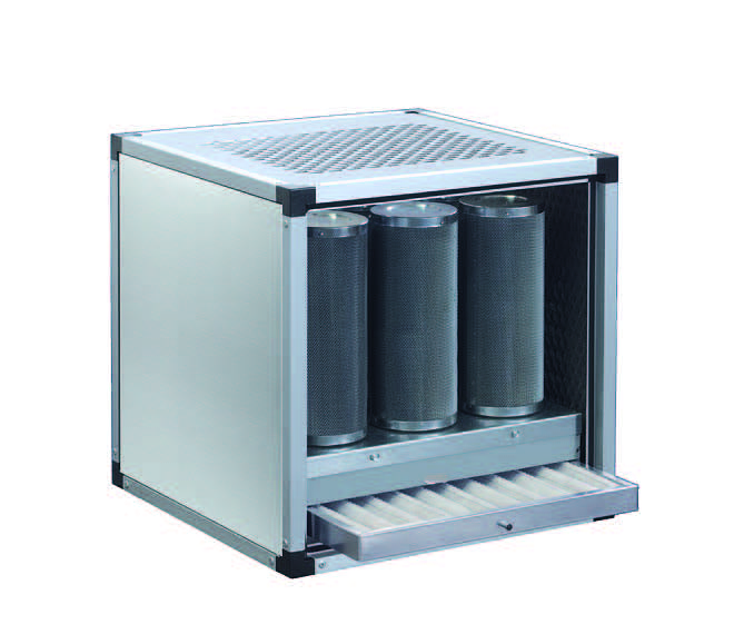 Unite De Filtration Aisi304 9 Cylindres 3000M3/H