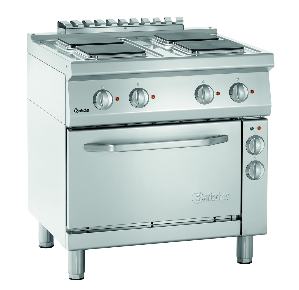 Cuisinière él. 700,L800,4p,four él.