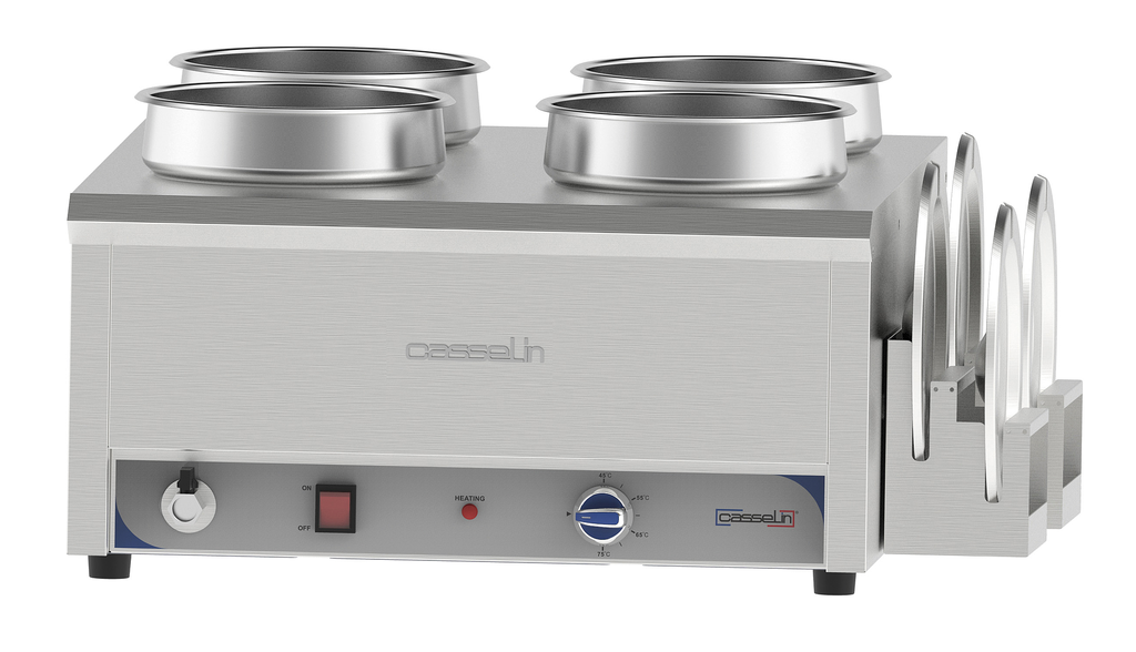 Bain-marie à eau à sauce 4 x 7,5L 