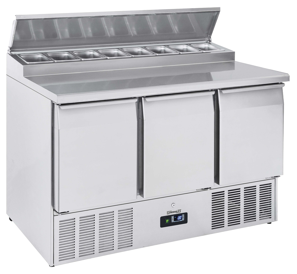 Saladette 3 portes  8 x GN 1/6  