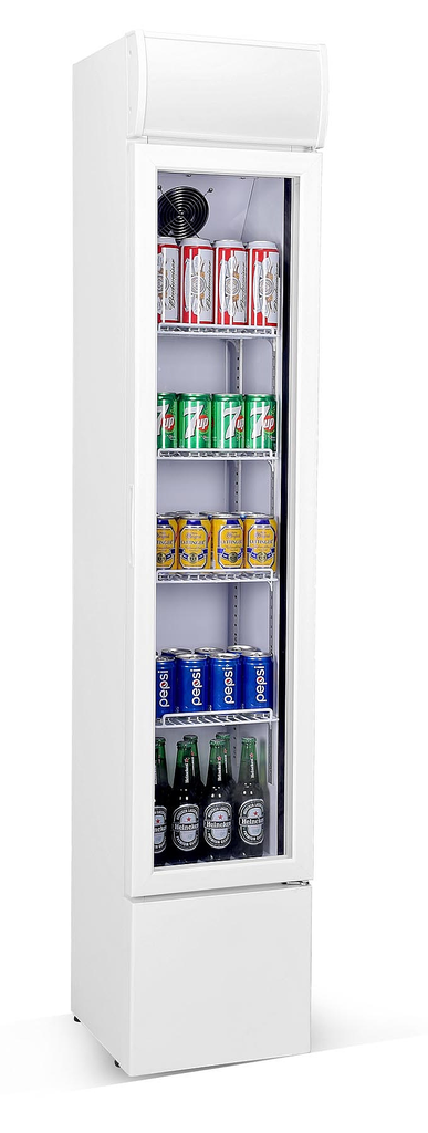 Réfrigérateur Porte En Verre Étroit