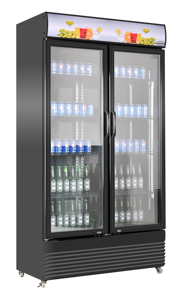 Réfrigérateur 2 Portes En Verre Bez-780 Gd Noir