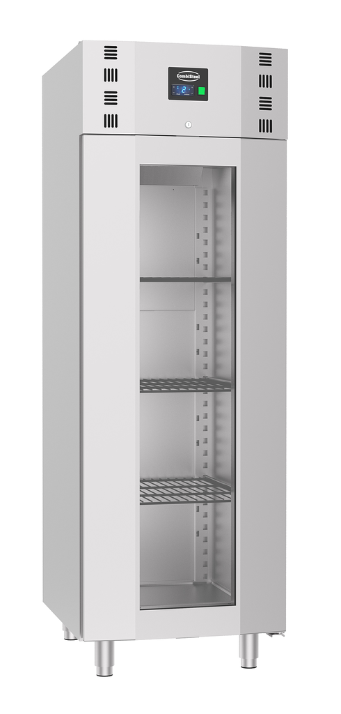 Réfrigérateur En Acier Inox Porte En Verre Mono Block 700 Ltr