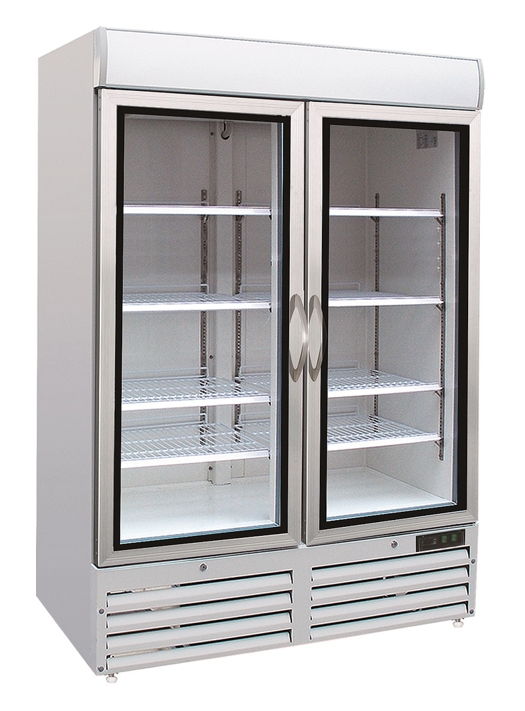 Congélateur 2 Portes En Verre