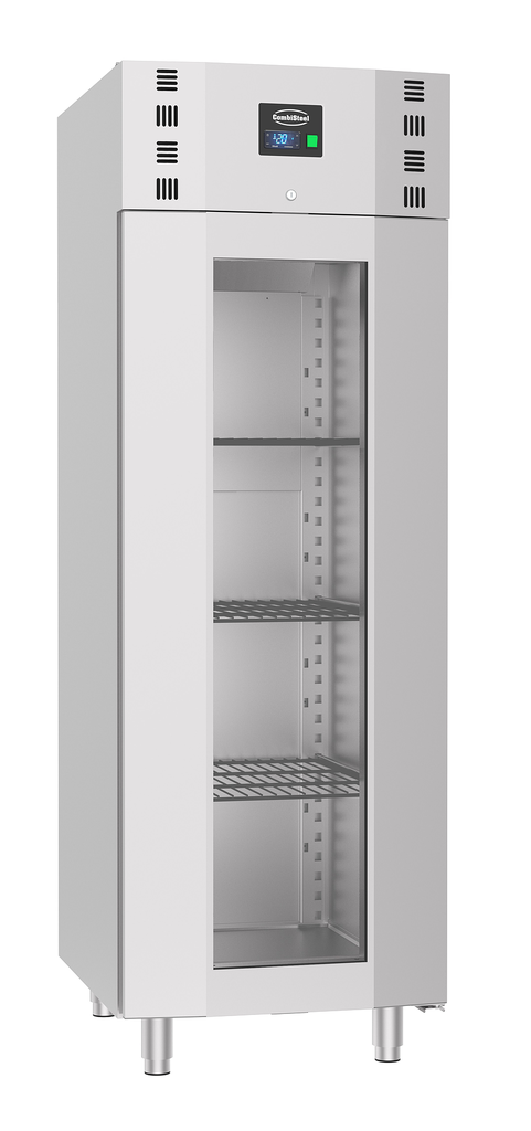 Congélateur En Acier Inox Porte En Verre Mono Block 700 Ltr