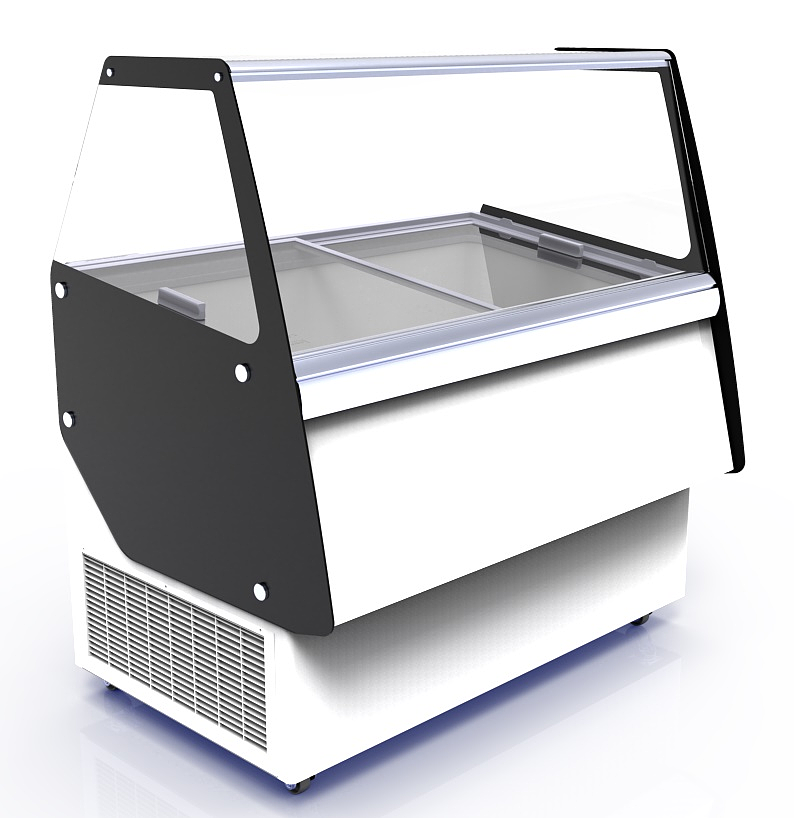 Vitrine À Creme Glacée Ibiza 8X5 Ltr