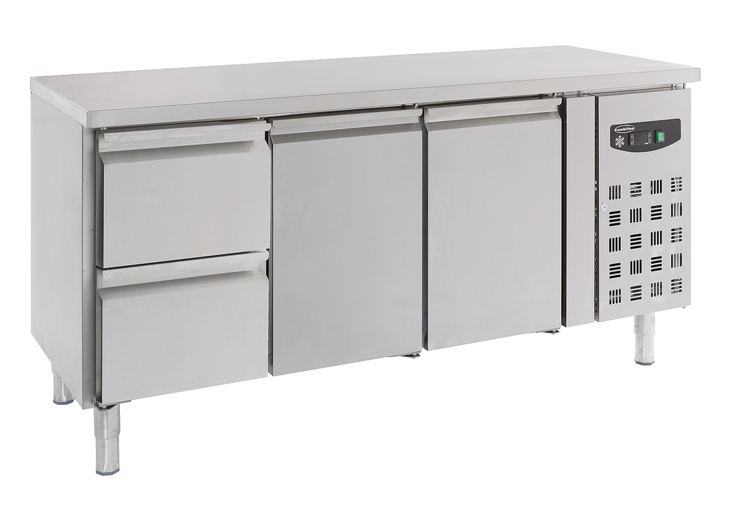 700 Table Réfrigérée 2 Portes Et 2 Tiroirs