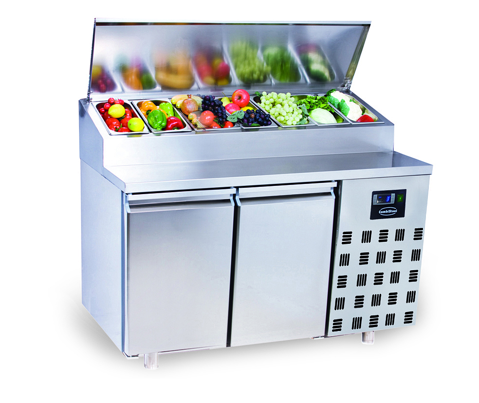 Saladette 2 Portes 7X 1/3Gn Récipient
