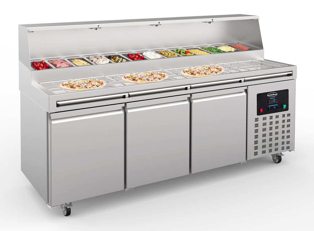Table Prép Pour Pizza 3 Portes 13X 1/3Gn Récipient