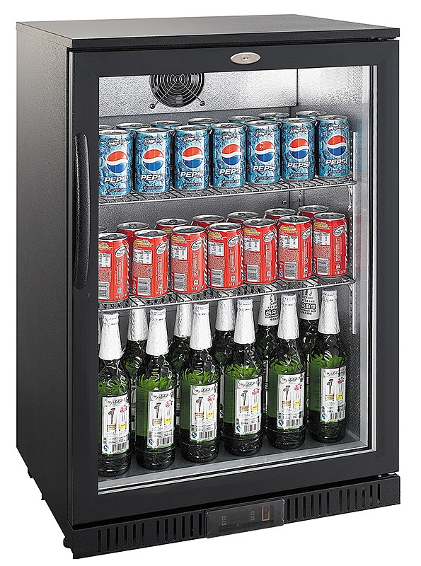 Arrière Bar Réfrigérée Noir 1 Porte