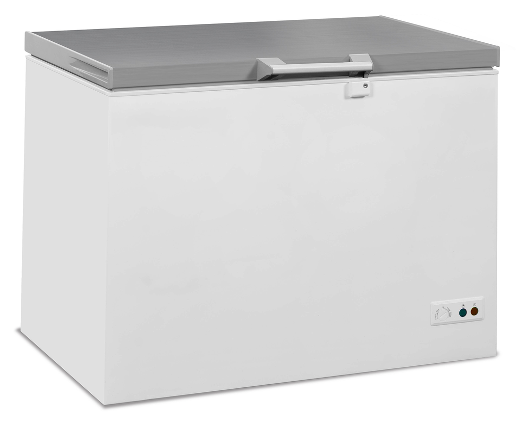 Congélateur Bahut Couvercle En Inox 305 L