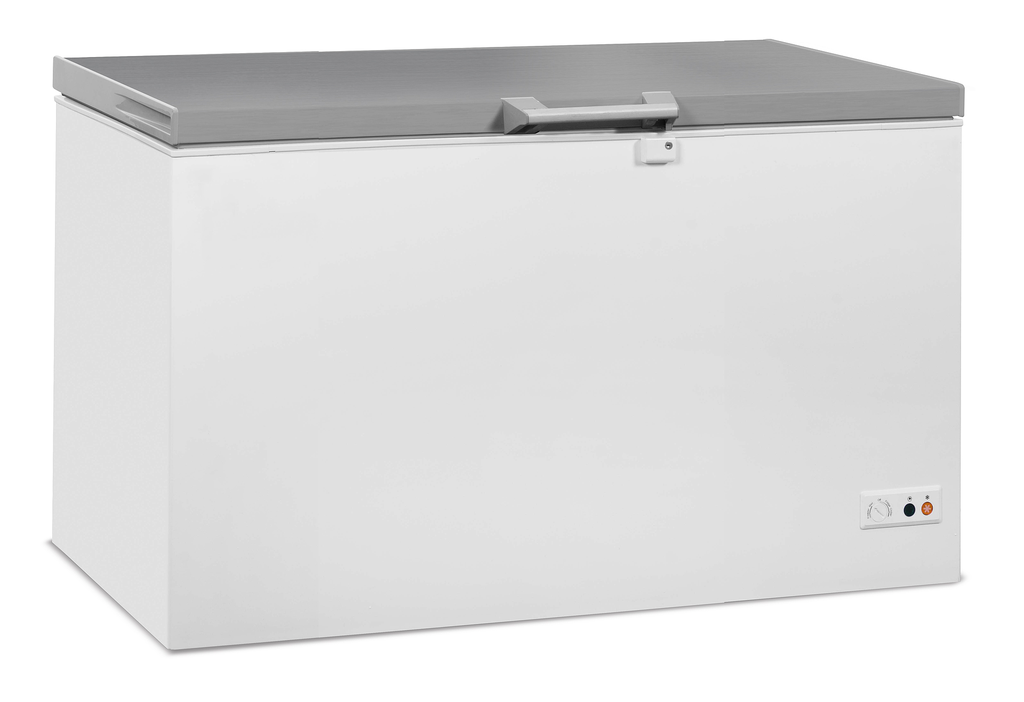 Congélateur Bahut Couvercle En Inox 407 L