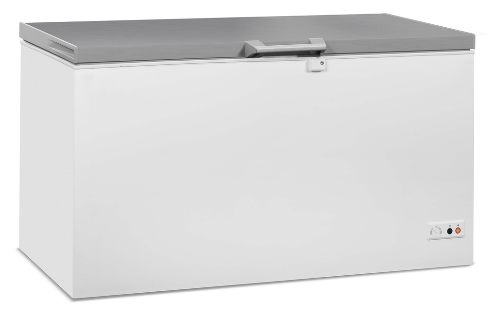 Congélateur Bahut Couvercle En Inox 469 L