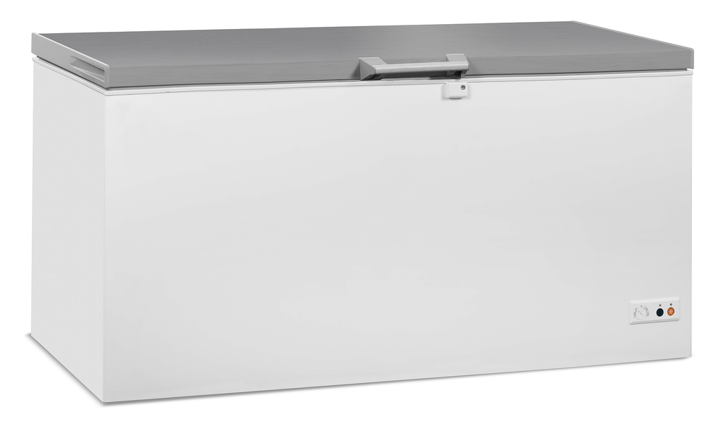 Congélateur Bahut Couvercle En Inox 572 L