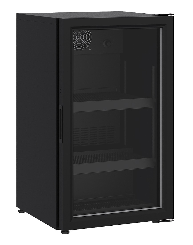 Réfrigérateur Posable Porte En Verre 136L Noir