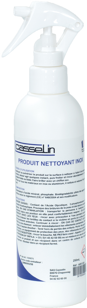 Nettoyant inox 250 mL