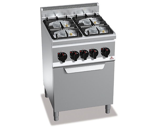 Fourneau Gaz 4 Feux+Four Gaz Power