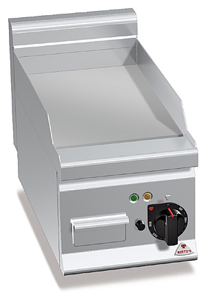 Grillade Electrique Plaque Lisse Chrome