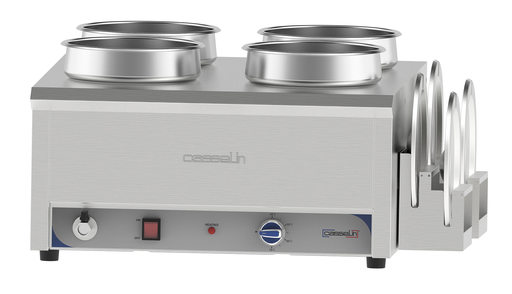 Bain-marie à eau à sauce 4 x 7,5L 