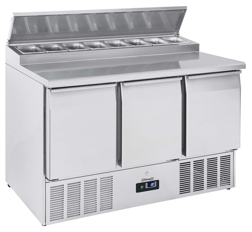 Saladette 3 portes  8 x GN 1/6  