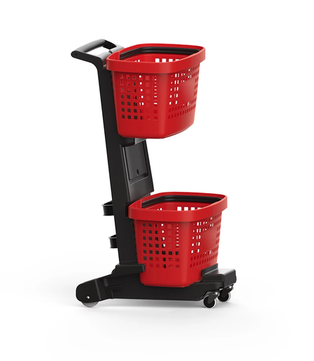 Chariot SNUPY + 2 paniers GREAT Rouge