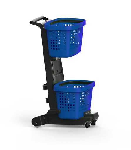 Chariot SNUPY + 2 paniers GREAT Bleu